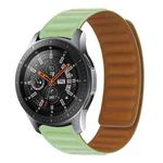 20mm Contrast Color Magnetic Silicone Watch Band(Green)