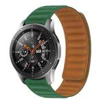 22mm Contrast Color Magnetic Silicone Watch Band(Alfalfa Grass)