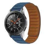 22mm Contrast Color Magnetic Silicone Watch Band(Midnight Blue)