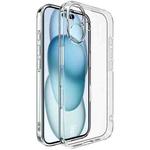 For iPhone 16 IMAK UX-5 Series Transparent TPU Phone Case