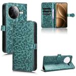 For Redmi K80 / K80 Pro Honeycomb Dot Texture Leather Phone Case(Green)