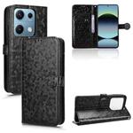 For Redmi Note 14S Honeycomb Dot Texture Leather Phone Case(Black)