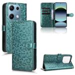 For Redmi Note 14S Honeycomb Dot Texture Leather Phone Case(Green)