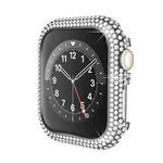 For Apple Watch Series 6 / 5 / 4 / SE 40mm Hollowed Diamond Metal Watch Case(Black)