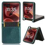 For Motorola Razr 60 Ultra Honeycomb Dot Texture Card Slot Leather Phone Case(Green)