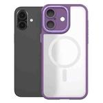 For iPhone 16 Bodyguard MagSafe Magnetic Phone Case(Purple)