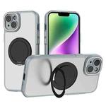 For iPhone 14 Bodyguard Rotating Bracket MagSafe Phone Case(Grey)