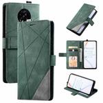 For Xiaomi Redmi K30 Pro Skin Feel Splicing Horizontal Flip Leather Case with Holder & Card Slots & Wallet & Photo Frame(Green)