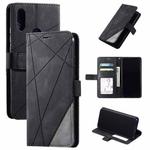 For Xiaomi Redmi Note 7 / Note 7 Pro Skin Feel Splicing Horizontal Flip Leather Case with Holder & Card Slots & Wallet & Photo Frame(Black)