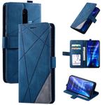 For Xiaomi Mi 9T Pro / Redmi K20 Pro Skin Feel Splicing Horizontal Flip Leather Case with Holder & Card Slots & Wallet & Photo Frame(Blue)