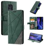 For Xiaomi Redmi 10X Pro 5G / 10X 5G Skin Feel Splicing Horizontal Flip Leather Case with Holder & Card Slots & Wallet & Photo Frame(Green)