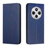 For Redmi A4 5G Carbon Fiber Texture Magnetic Flip Leather Phone Case(Blue)