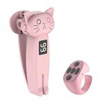 JX-05Pro Portable Smart Cell Phone Tablet Screen Clicker Page Turner with Remote Control(Pink)