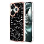 For Xiaomi Poco F6 5G Electroplating Marble Dual-side IMD Phone Case(Equation)