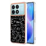 For Xiaomi Poco F6 Pro 5G Electroplating Marble Dual-side IMD Phone Case(Equation)