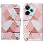 For Xiaomi Redmi 13 4G Colored Drawing Pattern Leather Phone Case(Marble)