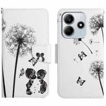For Redmi Note 14 5G Colored Drawing Pattern Leather Phone Case(Dandelion)