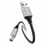 USB 3.0 A Male to USB-B Square Interface Printer Data Transmission Adapter Cable, Length:0.3m