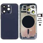 For iPhone 14 Pro Battery Back Cover with Side Keys & Card Tray, Version:US Version(Purple)