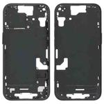 For iPhone 15 Middle Frame Bezel Plate with Side Keys + Card Tray, Version:US Version(Black)