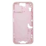 For iPhone 15 Plus Middle Frame Bezel Plate with Side Keys + Card Tray, Version:CE EU Version(Pink)