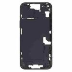 For iPhone 15 Plus Middle Frame Bezel Plate with Side Keys + Card Tray, Version:China Version(Black)