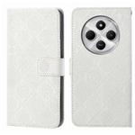 For Redmi A4 5G Ethnic Style Embossed Pattern Leather Phone Case(White)