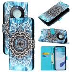 For Honor X9c Smart 5G Colored Drawing Pattern Plain Weave Leather Phone Case(Undersea Mandala)