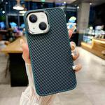 For iPhone 14 Carbon Fiber Texture MagSafe Magnetic Shockproof Phone Case(Blue)