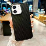 For iPhone 11 Carbon Fiber Texture MagSafe Magnetic Shockproof Phone Case(Black)