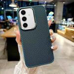 For Samsung Galaxy S24+ 5G Carbon Fiber Texture MagSafe Magnetic Shockproof Phone Case(Blue)