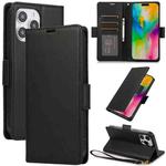 For iPhone 14 Pro Side Buckle RFID Anti-theft Leather Phone Case(Black)