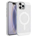 For iPhone 16 Pro Ice Feeling Cooling MagSafe Magnetic Phone Case(White)