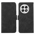 For OnePlus 13 ABEEL Frosted Magnetic RFID Leather Phone Case(Black)