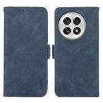 For OnePlus 13 ABEEL Frosted Magnetic RFID Leather Phone Case(Blue)