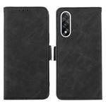 For OnePlus Nord 5 / Ace 5 Ultra ABEEL Frosted Magnetic RFID Leather Phone Case(Black)