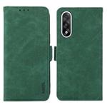 For OnePlus Nord 5 / Ace 5 Ultra ABEEL Frosted Magnetic RFID Leather Phone Case(Green)