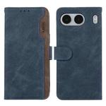 For OnePlus Nord 4 ABEEL Color Block Magnetic RFID Leather Phone Case(Blue-Brown)