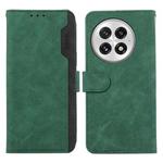 For OnePlus 13 ABEEL Color Block Magnetic RFID Leather Phone Case(Green-Black)