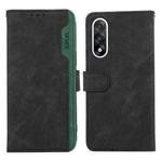 For OnePlus Nord 5 / Ace 5 Ultra ABEEL Color Block Magnetic RFID Leather Phone Case(Black-Green)