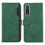 For OnePlus Nord 5 / Ace 5 Ultra ABEEL Color Block Magnetic RFID Leather Phone Case(Green-Black)