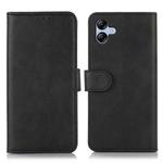 For Samsung Galaxy A07 5G Cow Texture Flip Leather Phone Case(Black)