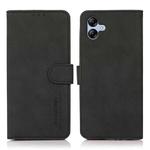 For Samsung Galaxy A07 5G KHAZNEH Matte Texture Leather Phone Case(Black)