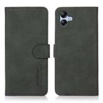 For Samsung Galaxy A07 5G KHAZNEH Matte Texture Leather Phone Case(Green)