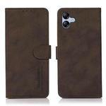 For Samsung Galaxy A07 5G KHAZNEH Matte Texture Leather Phone Case(Brown)