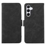 For Samsung Galaxy A17 5G ABEEL Frosted Magnetic RFID Leather Phone Case(Black)