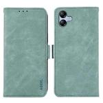For Samsung Galaxy A07 5G ABEEL Frosted Magnetic RFID Leather Phone Case(Cyan)