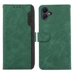 For Samsung Galaxy A06 4G ABEEL Color Block Magnetic RFID Leather Phone Case(Green-Black)