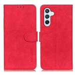 For Samsung Galaxy A26 5G KHAZNEH Retro Texture Horizontal Flip Leather Phone Case(Red)