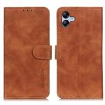 For Samsung Galaxy A07 5G KHAZNEH Retro Texture Horizontal Flip Leather Phone Case(Brown)